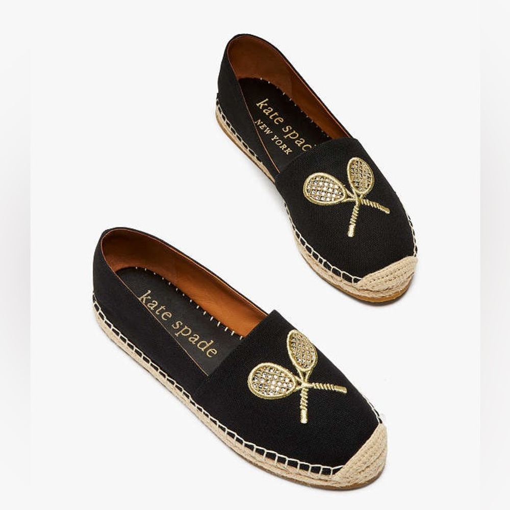 Kate Spade DOUBLES Canvas Espadrilles NWT